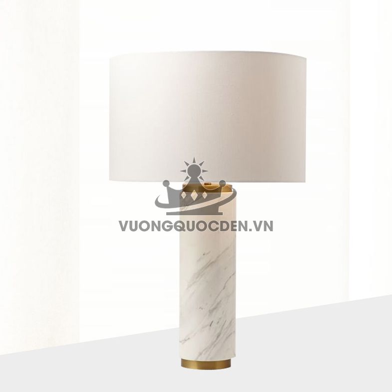 Đèn bàn đá hoa hình trụ tròn KH7026TO-1